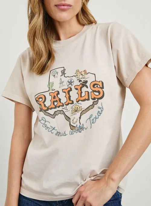 Women Rails Tees and Tanks Boyfriend Tshirt Rails Texas