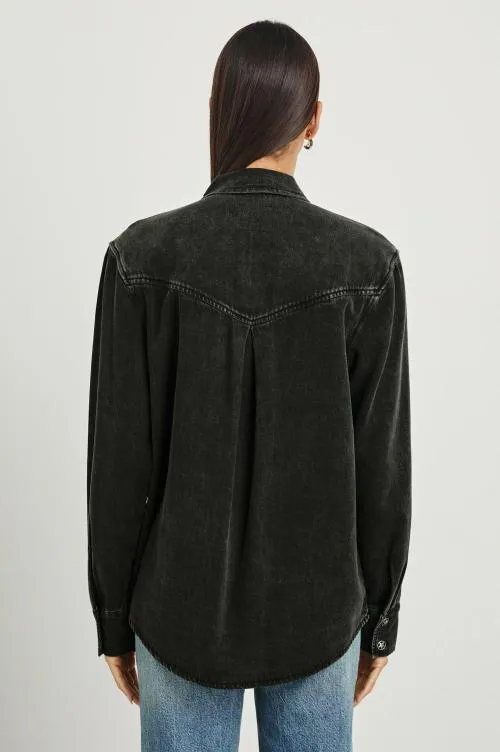 Women Rails Tops August Shirt Jacket Faded Black Women Rails Tops August Shirt Jacket Faded Black