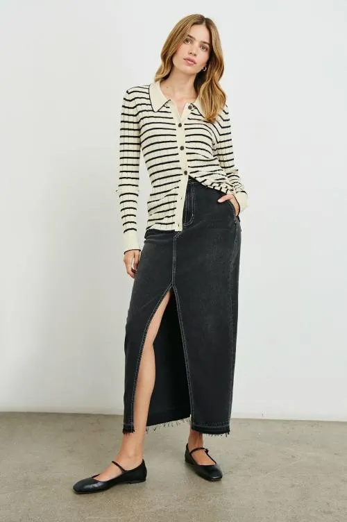 Women Rails Tops Aurelia Top Ivory Navy Stripe