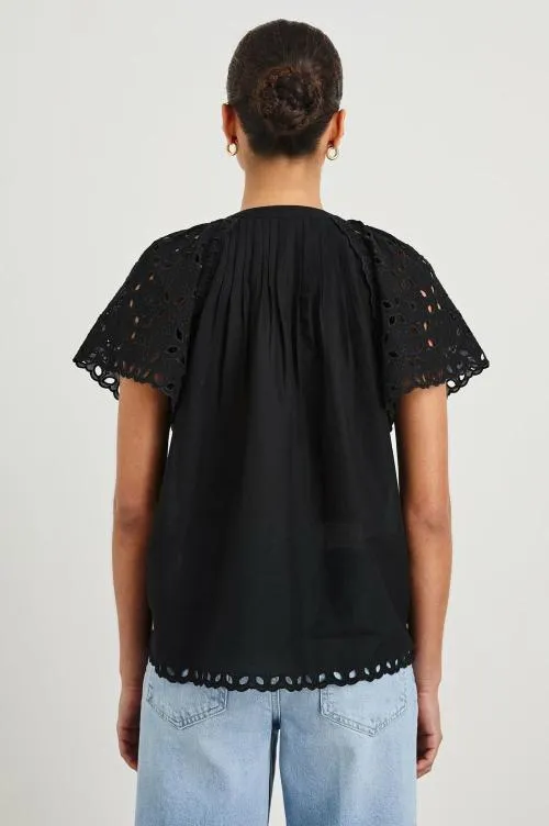Women Rails Tops Cerise Shirt Black Women Rails Tops Cerise Shirt Black