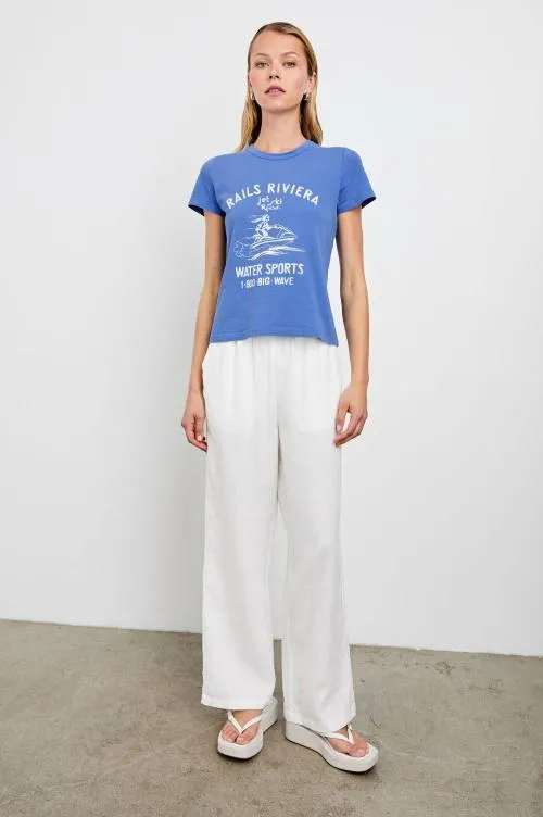 Women Rails Tops Fitted Crew Tshirt Rails Riviera Women Rails Tops Fitted Crew Tshirt Rails Riviera