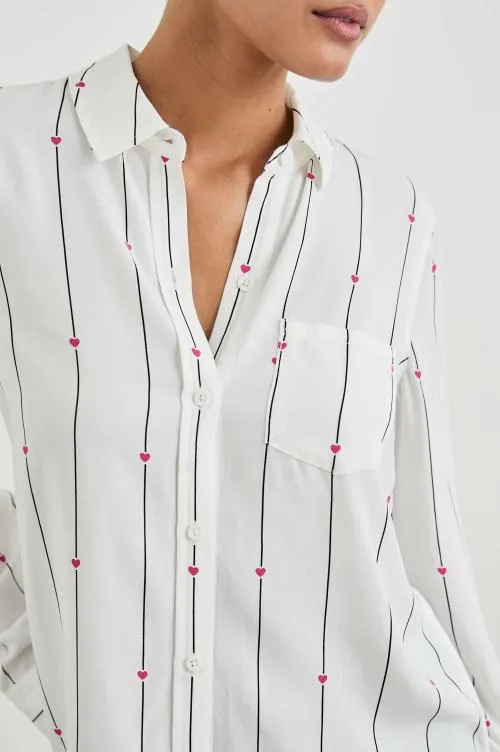 Women Rails Tops Kathryn Shirt Striped Hearts