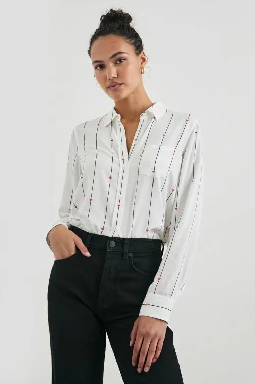 Women Rails Tops Kathryn Shirt Striped Hearts Women Rails Tops Kathryn Shirt Striped Hearts