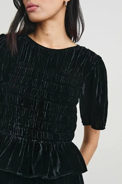 Women Rails Tops Rosie Top Black Velvet Women Rails Tops Rosie Top Black Velvet