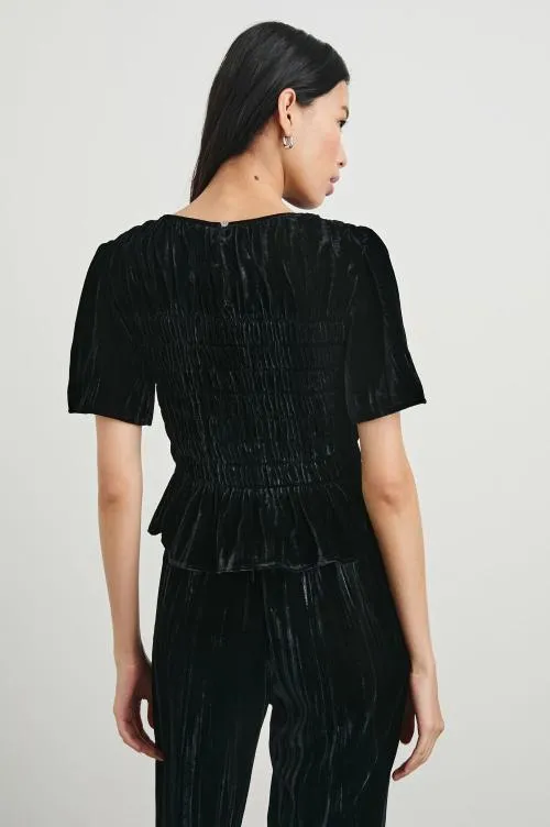 Women Rails Tops Rosie Top Black Velvet Women Rails Tops Rosie Top Black Velvet