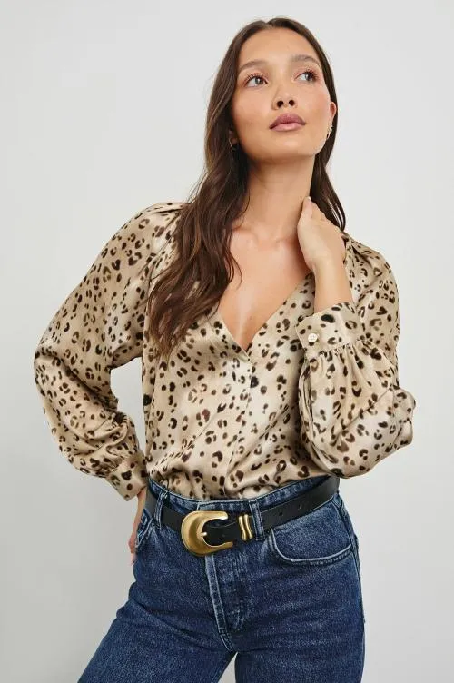 Women Rails Tops Sandra Top Champagne Leopard Women Rails Tops Sandra Top Champagne Leopard