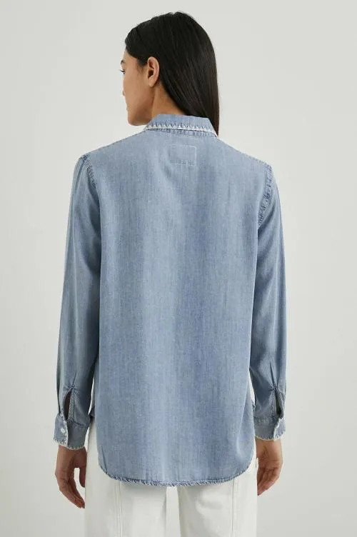 Women Rails Tops Saya Shirt Medium Cloud Wash Women Rails Tops Saya Shirt Medium Cloud Wash