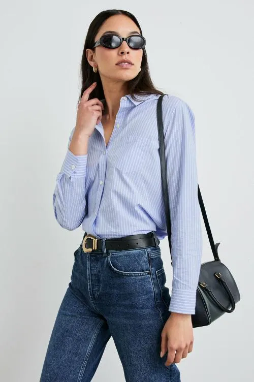 Women Rails Tops Stina Shirt Oxford White Stripe