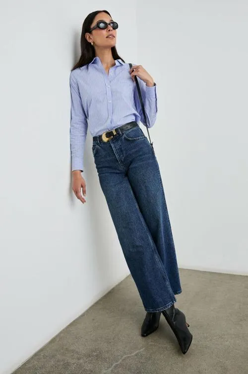 Women Rails Tops Stina Shirt Oxford White Stripe Women Rails Tops Stina Shirt Oxford White Stripe