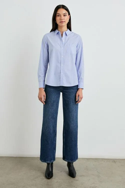Women Rails Tops Stina Shirt Oxford White Stripe Women Rails Tops Stina Shirt Oxford White Stripe