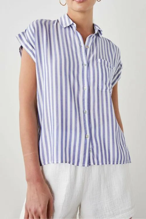 Women Rails Tops Whitney Shirt Blue White Stripe