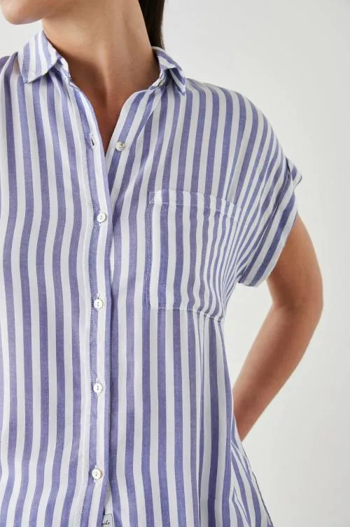 Women Rails Tops Whitney Shirt Blue White Stripe Women Rails Tops Whitney Shirt Blue White Stripe