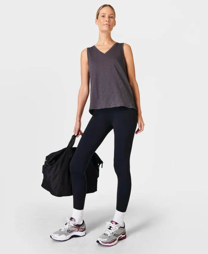Women Refresh Side Split Vest Urban Grey Sweaty Betty Vest Tops