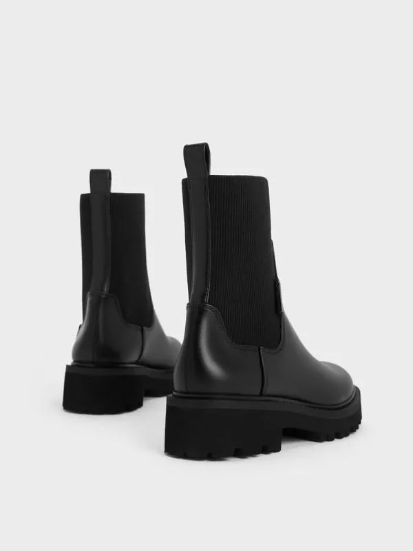 Women Remy RidgeSole Chelsea Boots 8211 Black CHARLES and KEITH Boots
