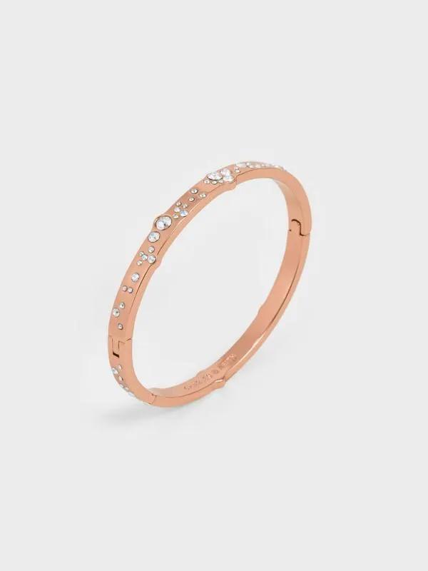 Women Reverie Crystal Bangle 8211 Rose Gold CHARLES and KEITH Bracelets Women Reverie Crystal Bangle 8211 Rose Gold CHARLES and KEITH Bracelets