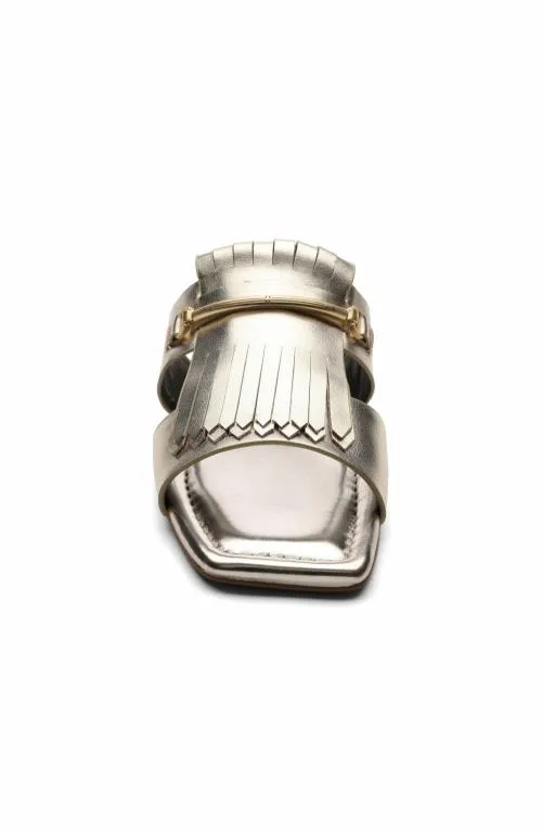Women Sandals Liverpool Los Angeles Dana Point Kiltie Flat Sandal Lt Gold
