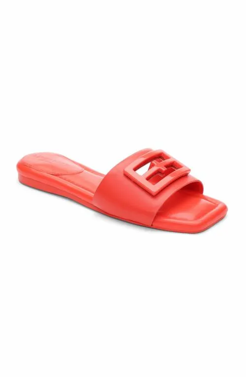 Women Sandals Liverpool Los Angeles Dunbar Logo Medallion Sandals Coral Blaze