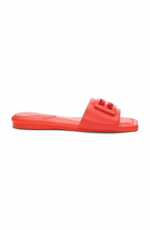 Women Sandals Liverpool Los Angeles Dunbar Logo Medallion Sandals Coral Blaze