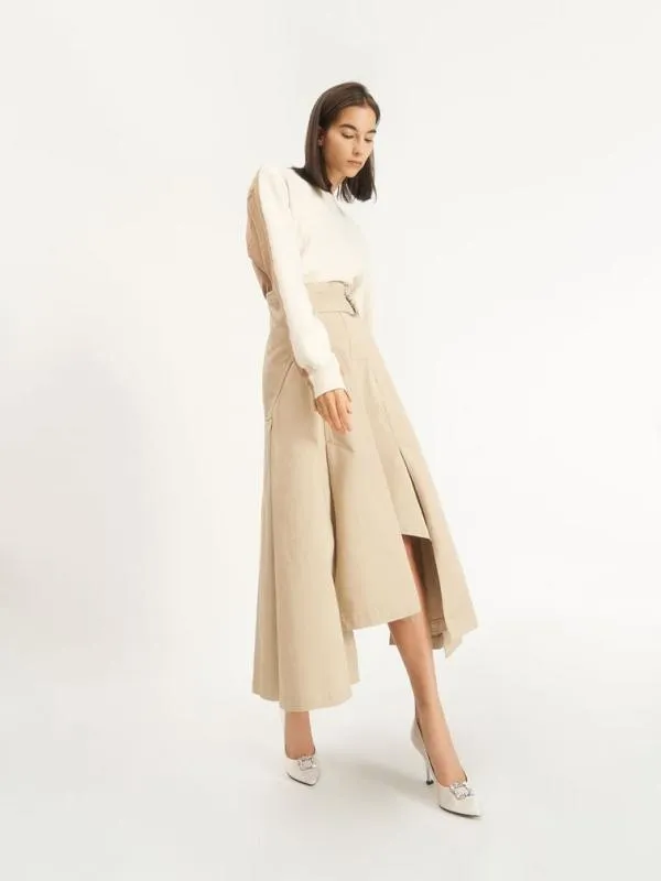 Women Satin GemEmbellished Pumps 8211 Cream CHARLES and KEITH Heels