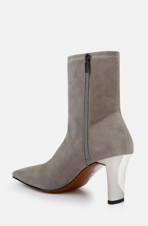 Women SHARON Suede Stretch Stone Clergerie Ankle Boots