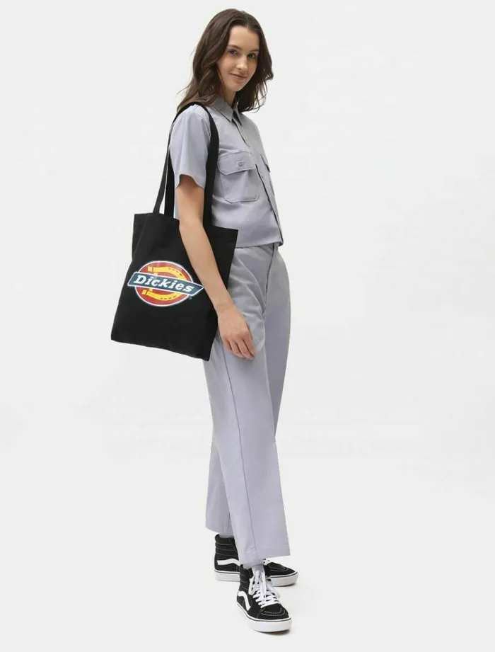 Women Shirts Dickies Cropped Work Shirt Lilac Gray