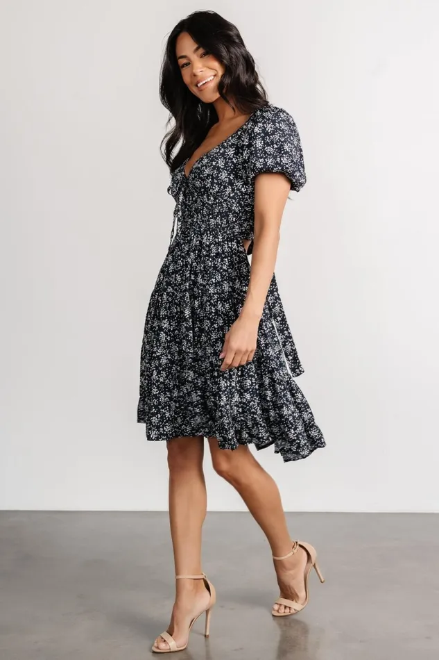 Women Short Dresses Baltic Born Huntington Short Dress Navy Print
