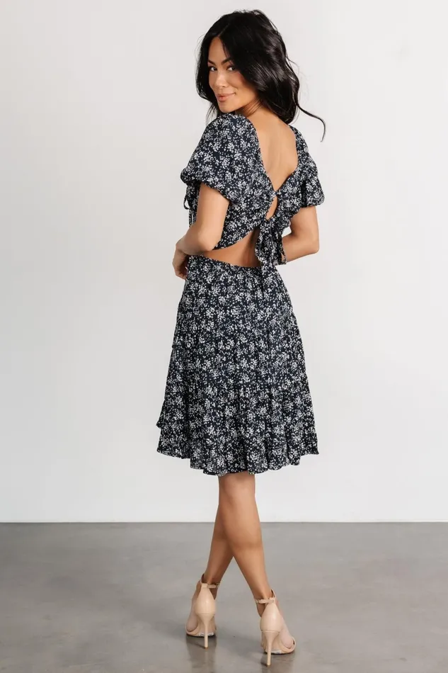 Women Short Dresses Baltic Born Huntington Short Dress Navy Print