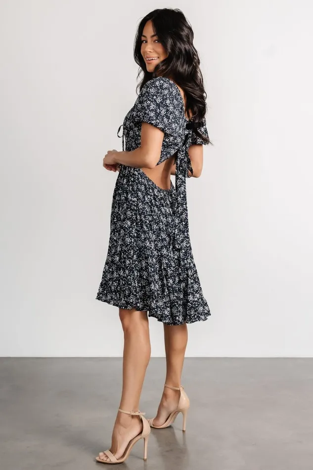 Women Short Dresses Baltic Born Huntington Short Dress Navy Print