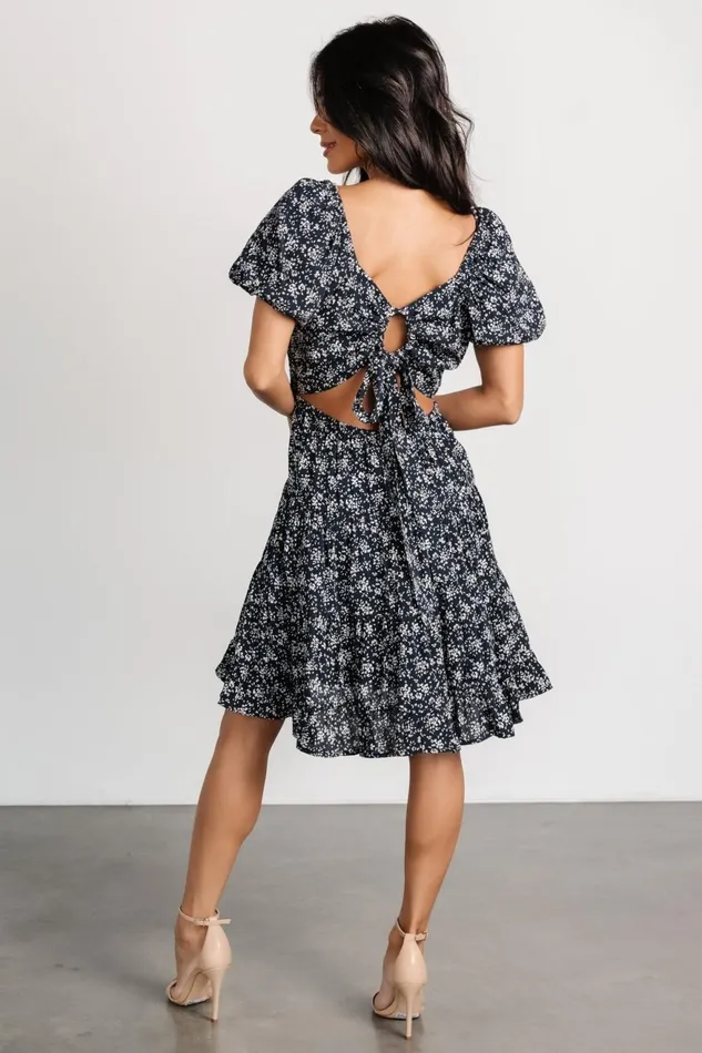 Women Short Dresses Baltic Born Huntington Short Dress Navy Print