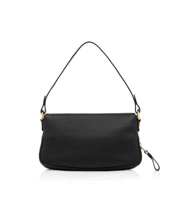 Women Shoulder Bags Tom Ford Leather Jennifer Shoulder Bag Black Women Shoulder Bags Tom Ford Leather Jennifer Shoulder Bag Black