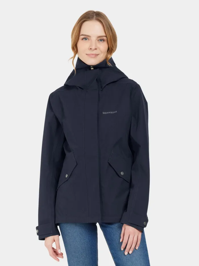 Women Silja Jacket Dark Night Blue Didriksons Spring Jackets