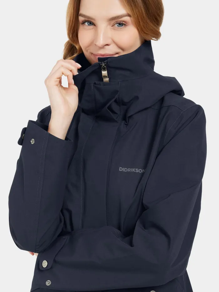 Women Silja Jacket Dark Night Blue Didriksons Spring Jackets