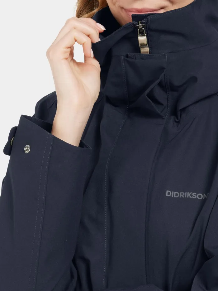 Women Silja Jacket Dark Night Blue Didriksons Spring Jackets