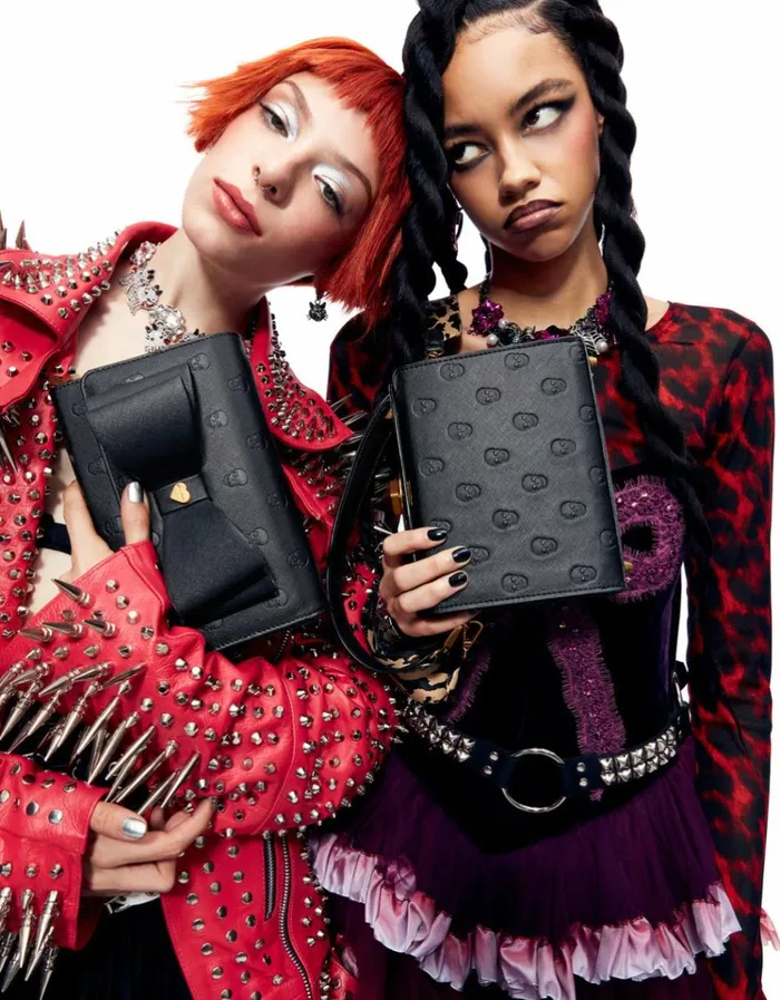Women SKULLICIOUS WALLET WITH CHAIN BLACK Betsey Johnson Women SKULLICIOUS WALLET WITH CHAIN BLACK Betsey Johnson