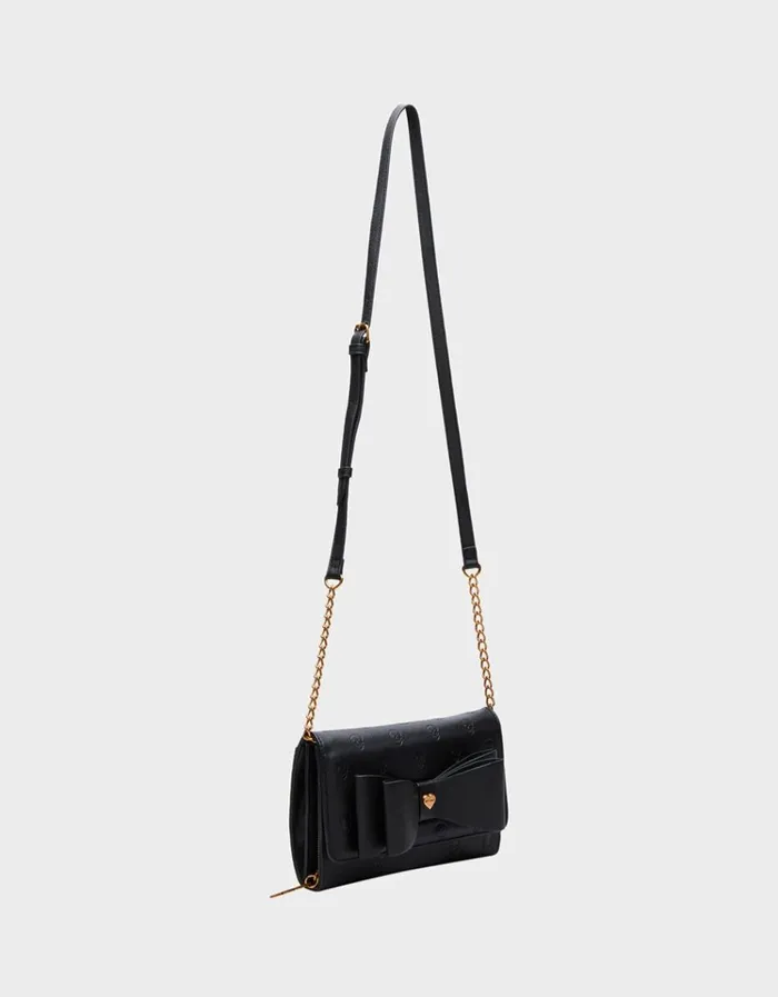 Women SKULLICIOUS WALLET WITH CHAIN BLACK Betsey Johnson Women SKULLICIOUS WALLET WITH CHAIN BLACK Betsey Johnson
