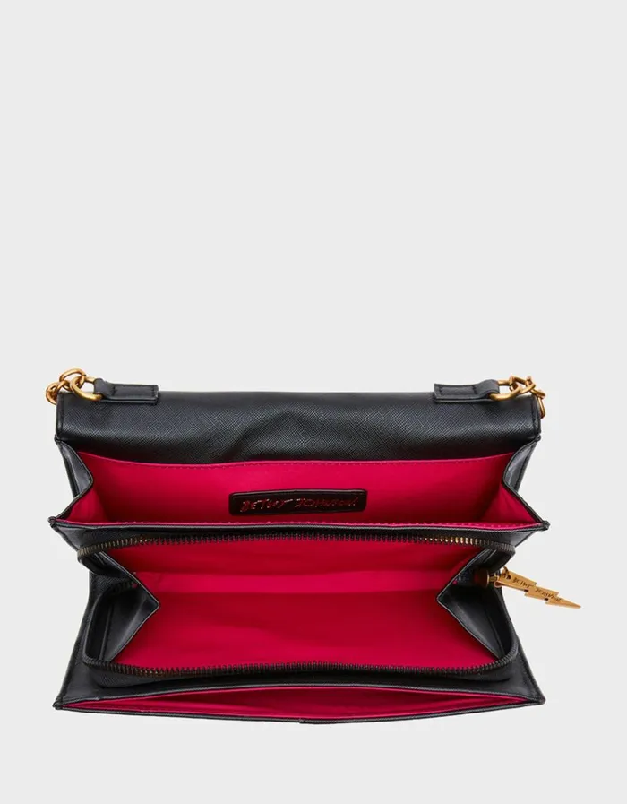 Women SKULLICIOUS WALLET WITH CHAIN BLACK Betsey Johnson Women SKULLICIOUS WALLET WITH CHAIN BLACK Betsey Johnson
