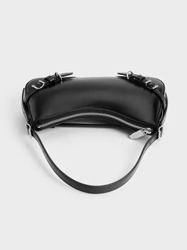 Women Sloane Shoulder Bag 8211 Noir CHARLES and KEITH Shoulder Bags