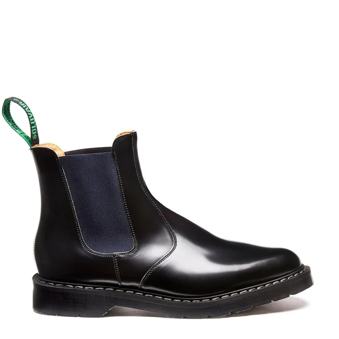 Women Solovair Dealer Boots Navy Blue and Black Dealer Boot