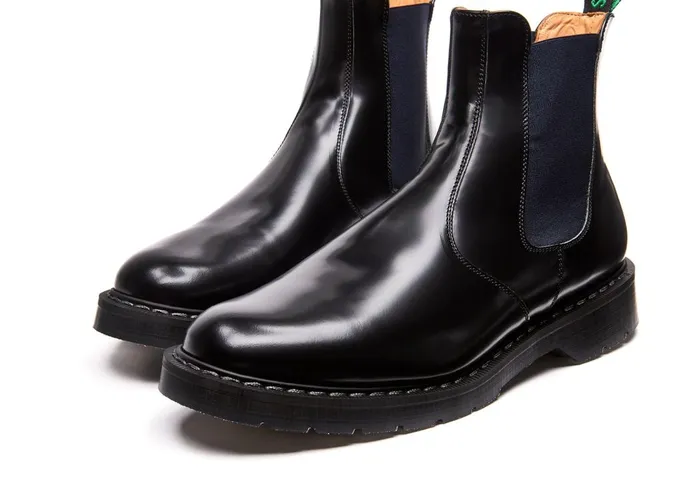 Women Solovair Dealer Boots Navy Blue and Black Dealer Boot