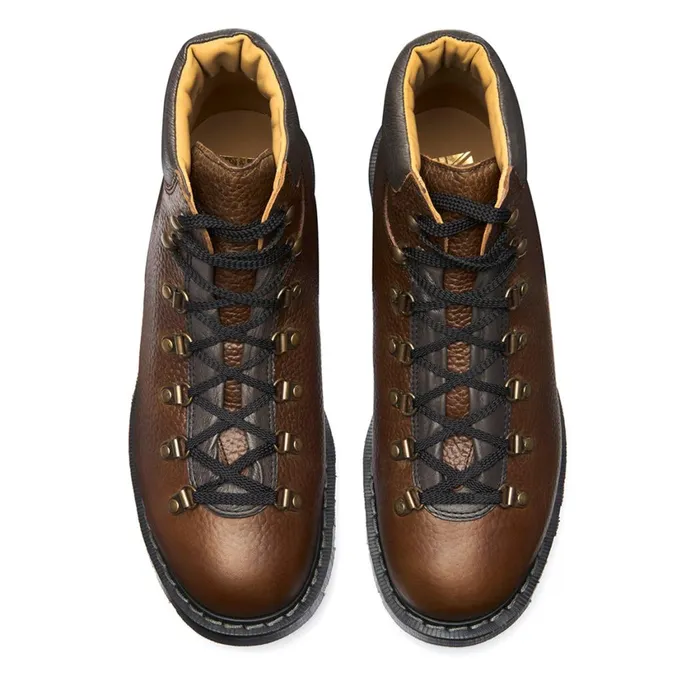 Women Solovair Hiker Boots Gaucho Brown Grain Urban Hiker