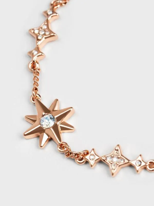 Women Star Motif CrystalEmbellished Bracelet 8211 Rose Gold CHARLES and KEITH Bracelets