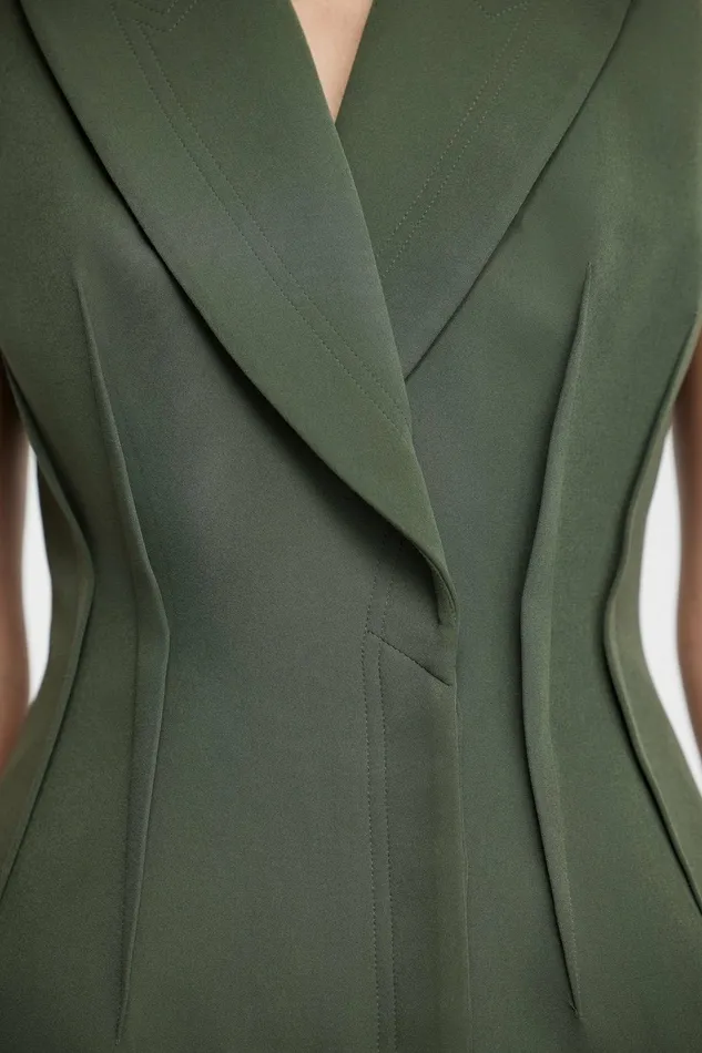 Women STINFORD MIDI DRESS Deep Olive Acler Midi Dresses