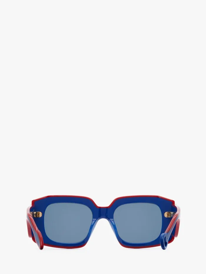 Women SUNGLASSES JW Anderson LARGE SQUARE BUMPER SUNGLASSES Bluered Women SUNGLASSES JW Anderson LARGE SQUARE BUMPER SUNGLASSES Bluered