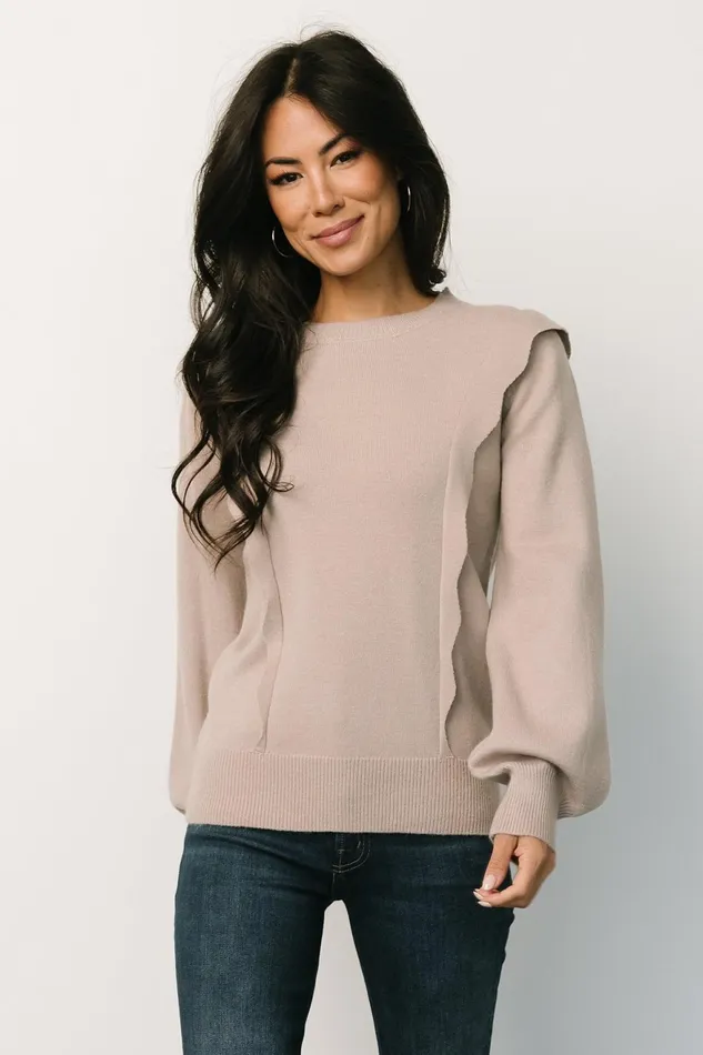 Women Sweaters Baltic Born Stowe Sweater Latte