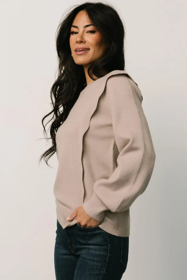 Women Sweaters Baltic Born Stowe Sweater Latte Women Sweaters Baltic Born Stowe Sweater Latte