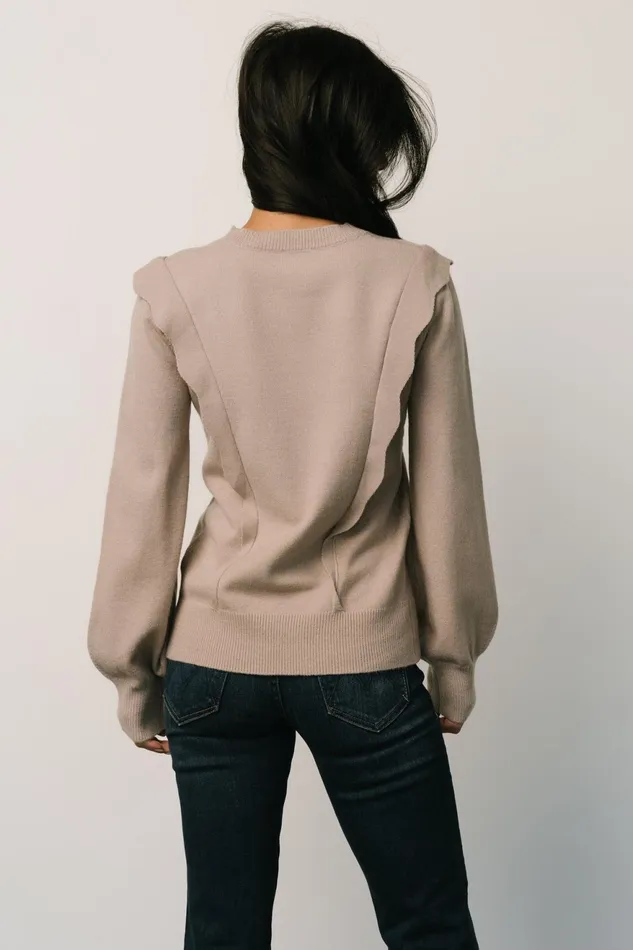 Women Sweaters Baltic Born Stowe Sweater Latte Women Sweaters Baltic Born Stowe Sweater Latte