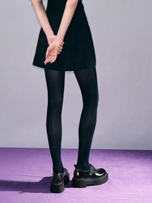 Women TBar Platform Mary Janes 8211 Black Box CHARLES and KEITH Flats