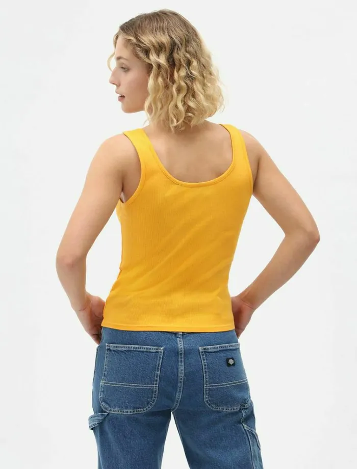 Women TShirts and Tops Dickies Mapleton Tank Top Cadnium Yellow
