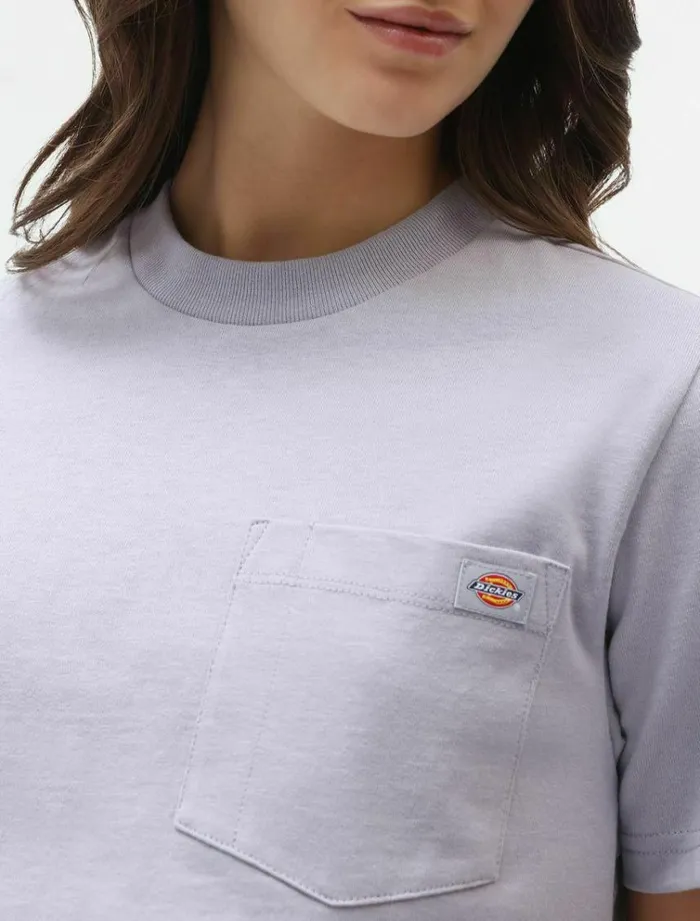 Women TShirts and Tops Dickies Porterdale Crop TShirt Lilac Gray