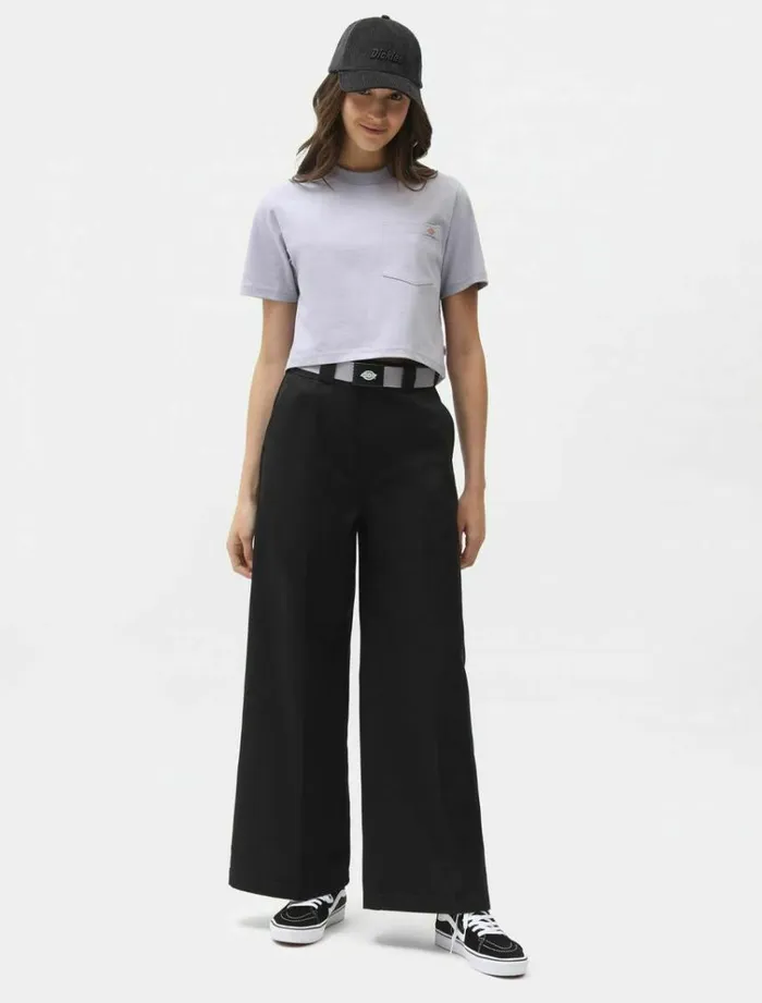Women TShirts and Tops Dickies Porterdale Crop TShirt Lilac Gray